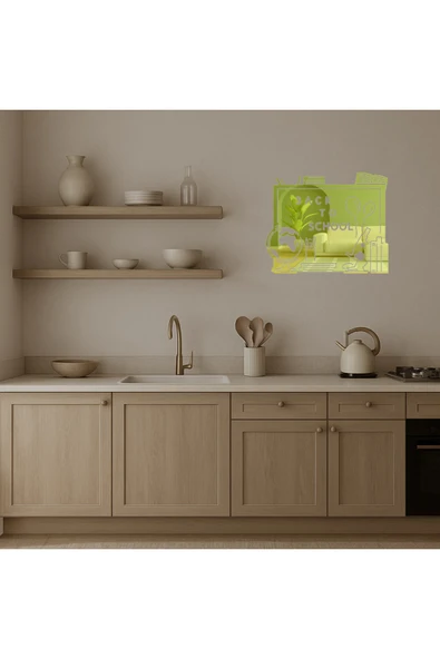 Akman Okula Dönüş Tahtası Dekoratif Altın Aynalı Tablo 94,8 cm x 78,4 cm - ACL6201002-6024 - 3