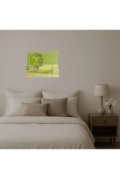 Akman Okula Dönüş Tahtası Dekoratif Altın Aynalı Tablo 94,8 cm x 78,4 cm - ACL6201002-6024 - 2