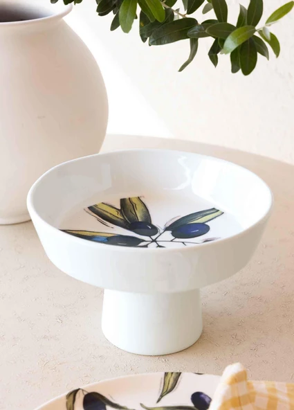 The Mia Olivos Ayaklı Meyvelik 23x14 cm - Resim 3