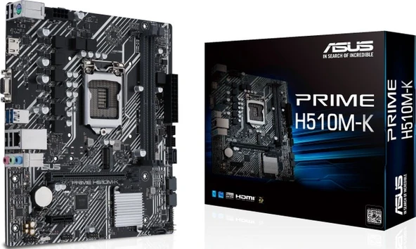 Asus Prime H510M-K Intel H510 3200 MHz (OC) DDR4 Soket 1200 mATX Anakart