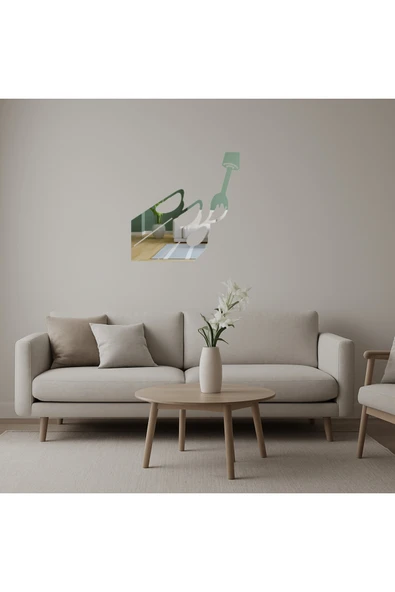 Akman Oje Şişesi Tasarımlı Duvar Aynalı Tablosu 93,8 cm x 94,2 cm - ACL6205528-9213 ürün görseli