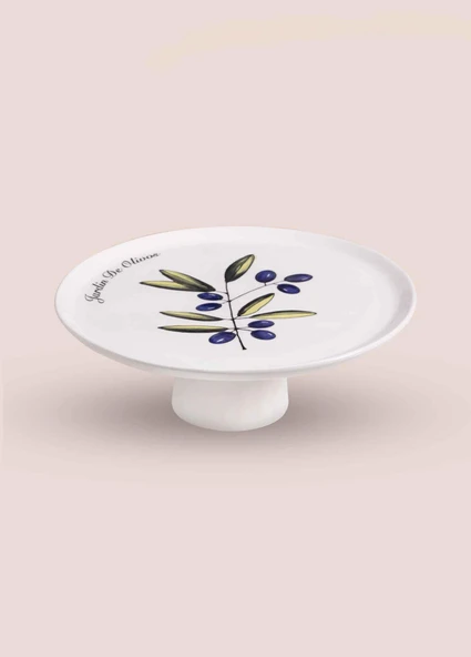 The Mia Olivos Ayaklı Servis Tabağı 10x30 cm - Resim 5