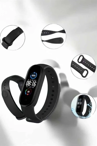 Akıllı Bileklik Su Geçirmez Bileklik, Uzun Pil Ömrü ve Hızlı Şarj Özelliği ürün görseli