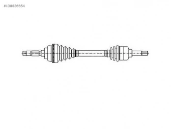 Ford On Aks Komple Sol Connect 1.8 02>13 IC Freze 26. Dis Freze 25. Uzunluk 632mm - Anka 10281002 ürün görseli