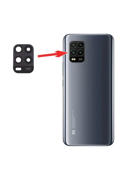 Akman Xiaomi Mi 10 Lite Arka Kamera Camı Lens-(1903) - ACL6203873-6411