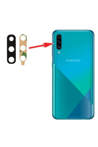Akman Samsung Galaxy A30s A307F Kamera Lens Camı-(1903) - ACL6204437-8444