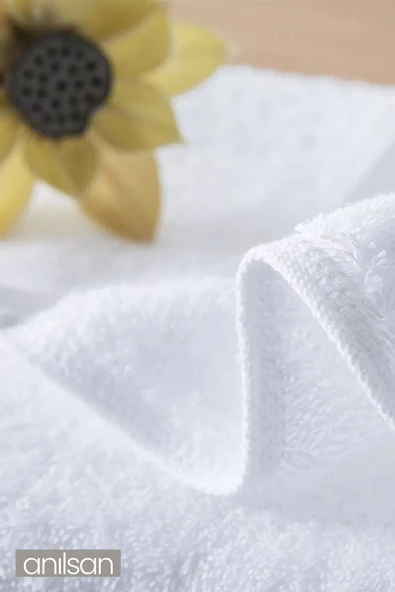 10'lu Beyaz Banyo Havlusu - 70x140cm, 490gr, %100pamuk, Spa Ve Otel Havlusu, Günlük Kullanıma Uygun - 5