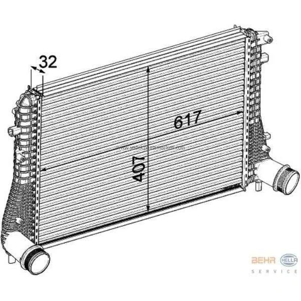 Vag Turbo Radyatoru Golf Caddy Passat Jetta Touran Bkd Cffb 10> - Kale 342380 ürün görseli