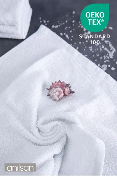 10'lu Beyaz Banyo Havlusu - 70x140cm, 490gr, %100pamuk, Spa Ve Otel Havlusu, Günlük Kullanıma Uygun - 3