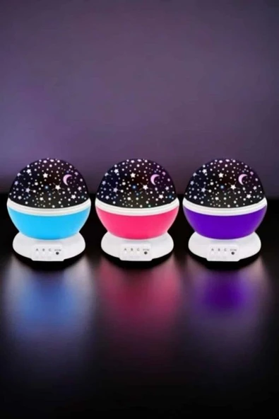 Mavi ve Mor Işıklı Star Master Projeksiyon Lambası - 3