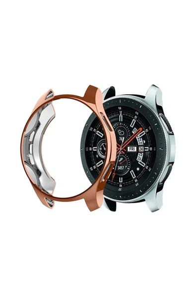 Akman Ally Samsung Watch 46mm Lazer Kaplama Slim Silikon Bumber Kılıf-(1903) - ACL6207345-3782 - 2
