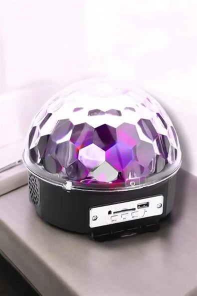 Bluetooth ve Uzaktan Kumandalı Çok Renkli Masaüstü Disko Topu - 5