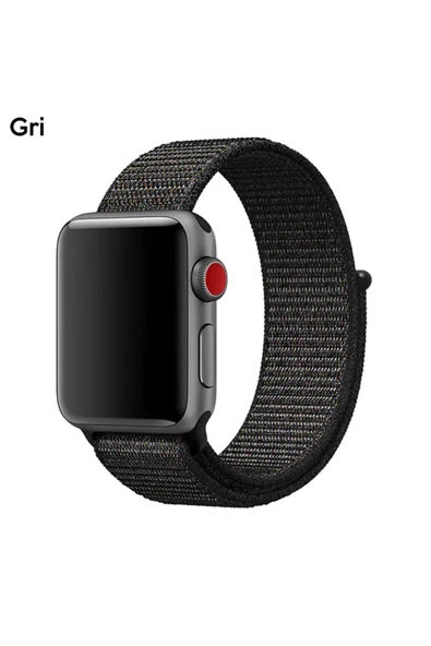 Akman Ally Apple Watch 7-8 41mm 6-5-4 40mm Nylon Loop Spor Kayış Kordon 3-2-1 38mm-( - ACL6203272-4238
