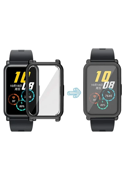 Akman ALLY Honor Watch ES 1.64 İnç 360 Koruma İnce Silikon Kılıf-(1903) - ACL6206061-7778 - 3