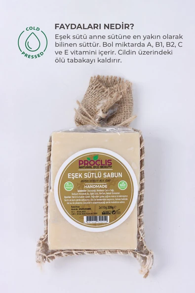 Doğal Eşek Sütlü El Yapımı Sabun Çiftli - 2