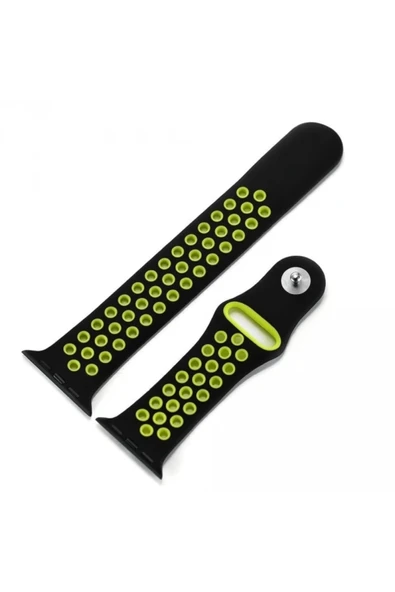 Akman Ally Apple Watch 7-8 45mm 6-5-4 44mm Kayış Kordon Nike Style Soft Silikon 3-2- - ACL6207473-5620 - Resim 2