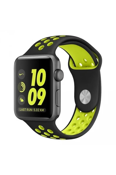 Akman Ally Apple Watch 7-8 45mm 6-5-4 44mm Kayış Kordon Nike Style Soft Silikon 3-2- - ACL6207473-5620 ürün görseli