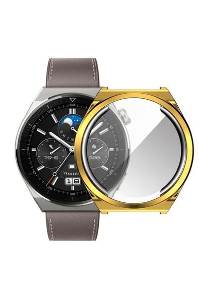 Akman Ally Huaewei Watch GT 3 Pro 46mm Kılıf 360 Full Koruma Ultra İnce Silikon Kı - ACL6209608-4187 - 2