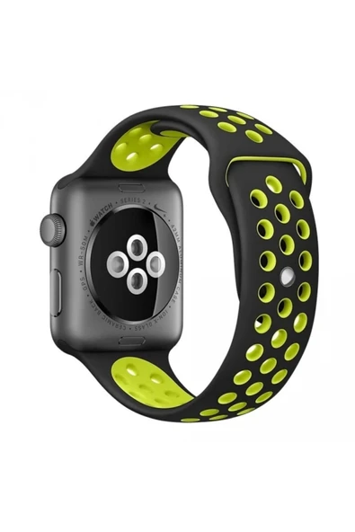Akman Ally Apple Watch 7-8 45mm 6-5-4 44mm Kayış Kordon Nike Style Soft Silikon 3-2- - ACL6207473-5620 - Resim 3