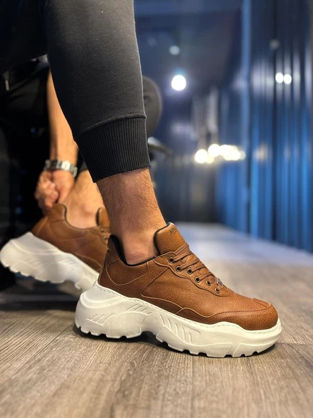 Yüksek Taban Günlük Ayakkabı N Taba - Resim 3