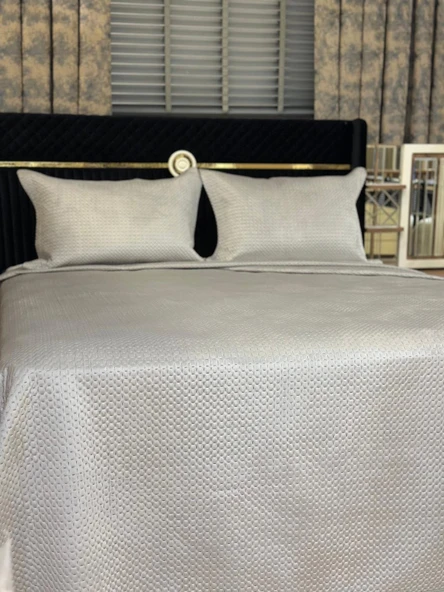 NİVEMESHOME YATAK ÖTÜSÜ ÇİFT KİŞİLİK 240X260 GRİ TOSKANA ürün görseli