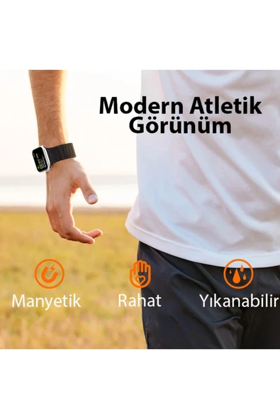 Akman Dux Ducis Apple Watch 38/40/41MM için Manyetik Armor Silikon Kordon Kayış-(19 - ACL6209259-4896 - 4