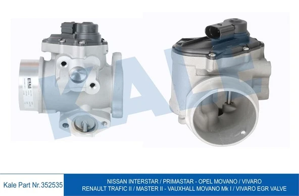 Renault Egr Valfı Nissan İnterstar X70 Primastar X83 03=> G9u Master Movano Trafık Escape G9t (fissiz) - Kale 352535 ürün görseli
