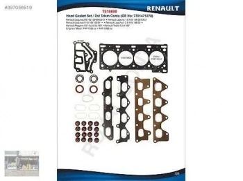 Renault Ust Takım Contası Silindir Kapaklı Subap Lastıklı Keceli Laguna II 1,8 / 2,0 16v F4r - Royal T518690 ürün görseli