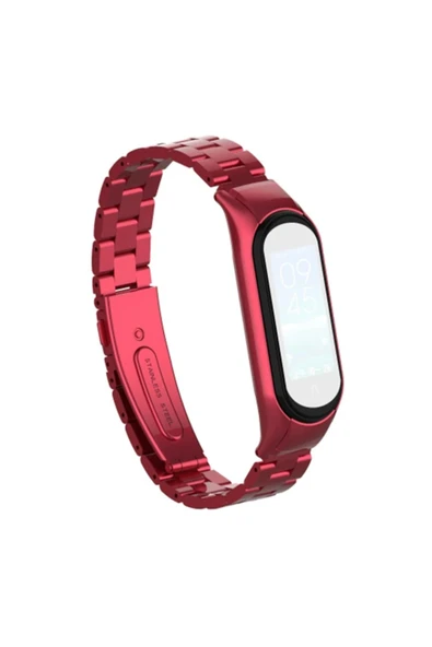 Akman Xiaomi Mi Band 5 Stainless Steel 3 Bakla Çelik Kayış Kordon-(1903) - ACL6208658-1616 - 3