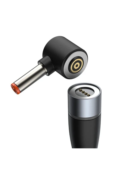 MST BOUTİQUE Zinc Manyetik Type-C to DC Round (40x17mm) Laptop Şarj Kablosu 100W 2m-(1903) - MSTBQ2327-7257 - Resim 5