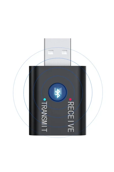 SENSON ALLY 2in1 Bluetooth 5.0 Mini USB Adaptör+Fm Transmitter-(1903) - SNSMR1120-9748 - 3