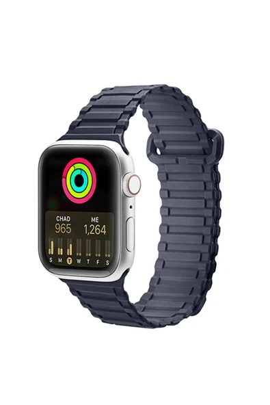 Akman Dux Ducis Apple Watch 38/40/41MM için Manyetik Armor Silikon Kordon Kayış-(19 - ACL6209259-4896 - 2
