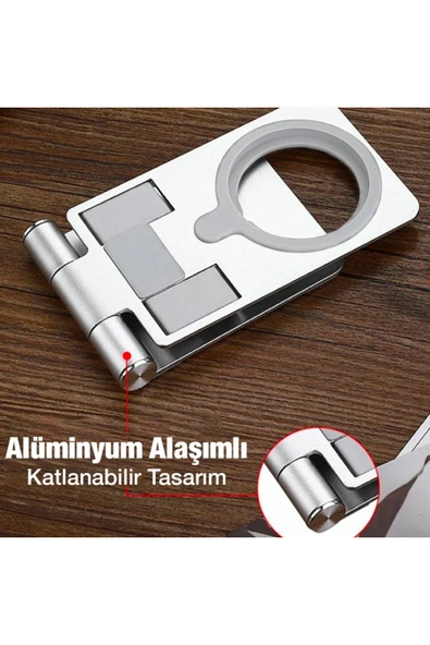 CepteToptan ALLY Z19 Çok Fonksiyonlu Magsafe Uyumlu Masaüstü Telefon Standı-(1903) - CRM5826-7815 - Resim 5