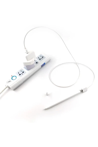 Akman Ally Apple Pencil/kalem İçin Usb Şarj Kablosu 1 metre-(1903) - ACL6207416-8755 - Resim 2