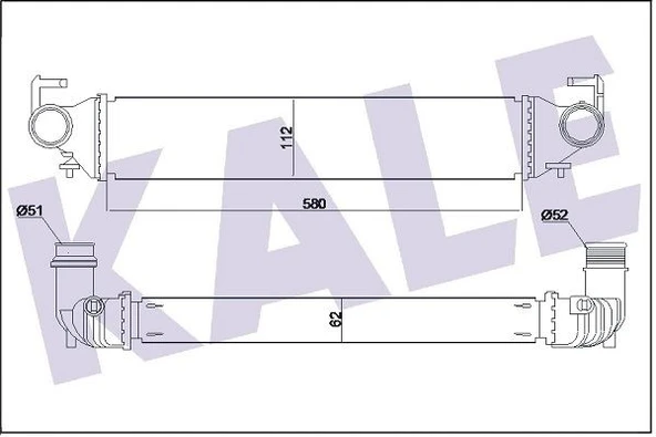 Alfa Romeo Turbo Radyatoru 500x  1.4 14> Jeep Renegade 14> - Kale 350965 ürün görseli