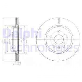 Opel Arka Fren Disk Aynası Havalı İnsignia Sport Tourer 1.6 / 1.6t / 1.8 / 2.0cdti 07 / 08> - Delphi Bg4190 ürün görseli