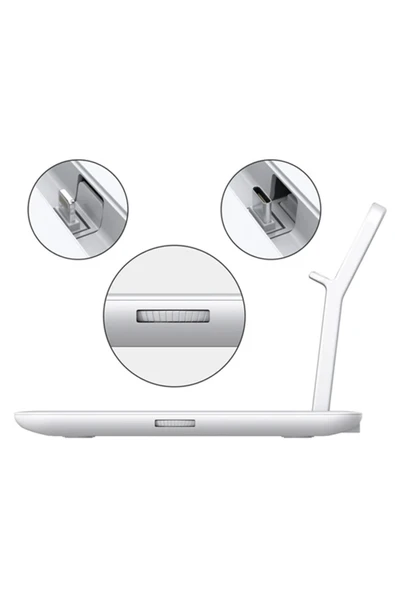 Akman ALLY 4 in1 15W Kablosuz Hızlı Şarj Standı İPhone+İwatch+ Pro Wireless-(190 - ACL6207876-7906 - Resim 5