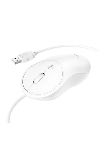 CepteToptan HOCO GM13 Bussines 1600DPI 4D Yüksek Hassasiyet Kablolu Optik Mouse-(1903) - SNX6878-1443 - Resim 2