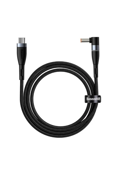 DropCep Zinc Manyetik Type-C to DC Round (55x25mm) Laptop Şarj Kablosu 100W 2m-(1903) - CKPG2013-6367 ürün görseli