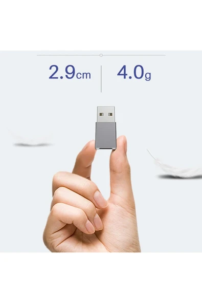 Akman ALLY MH-301 USB to Type-C Dişi Çevirici Dönüştürücü Adaptör-(1903) - ACL6207635-1470 - Resim 5