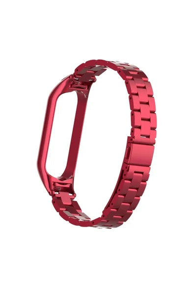 Akman Xiaomi Mi Band 5 Stainless Steel 3 Bakla Çelik Kayış Kordon-(1903) - ACL6208658-1616 - 5