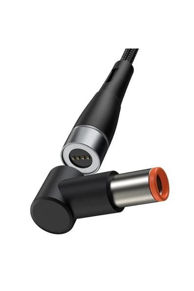 pazarcraft Zinc Manyetik Type-C to DC Round (79x55mm) Laptop Şarj Kablosu 100W 2m-(1903) - PZRCR3524-6187 - Resim 4