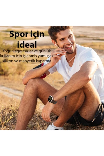 Akman Dux Ducis Apple Watch 38/40/41MM için Manyetik Armor Silikon Kordon Kayış-(19 - ACL6209259-4896 - 5