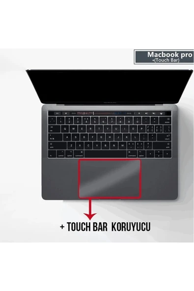 CepteToptan Gor Macbook Pro 15 Anti Blue Light Ekran Ve Track Pad Koruyucu-(1903) - Fenix8059-9100 - Resim 2