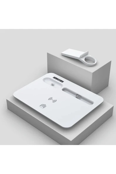 Akman ALLY 4 in1 15W Kablosuz Hızlı Şarj Standı İPhone+İwatch+ Pro Wireless-(190 - ACL6207876-7906 - Resim 4