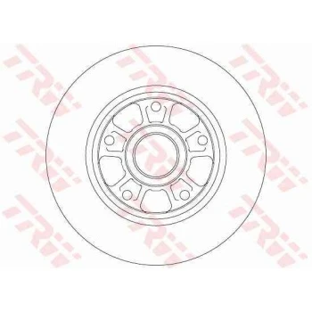 Renault Fren Diski Arka - Rulmansız - Trw Df6182 - Resim 1