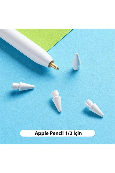 Akman Dux Ducis Apple Pencil İçin Yedek Uç 2 Adet-(1903) - ACL6209808-2622 - Resim 2