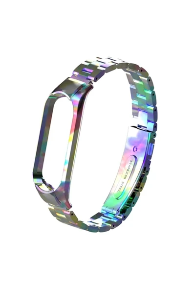 Akman Xiaomi Mi Band 5 Stainless Steel 3 Bakla Çelik Kayış Kordon-(1903) - ACL6208658-1616 - 2