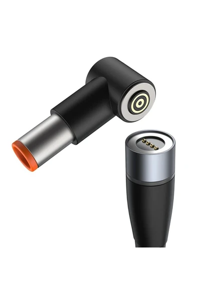 pazarcraft Zinc Manyetik Type-C to DC Round (79x55mm) Laptop Şarj Kablosu 100W 2m-(1903) - PZRCR3524-6187 - Resim 5