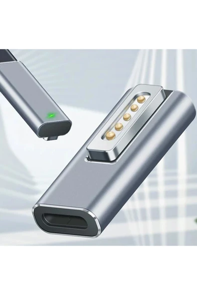 Akman MagSafe MacBook 2 5A Type C PD Mıknatıslı Dönüştürücü Şarj Başlık Ma - ACL6208884-4012 - Resim 3